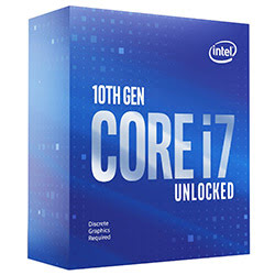 Core i7-10700KF -3.8GHz/16Mo/LGA1200/Ss Vent./BOX