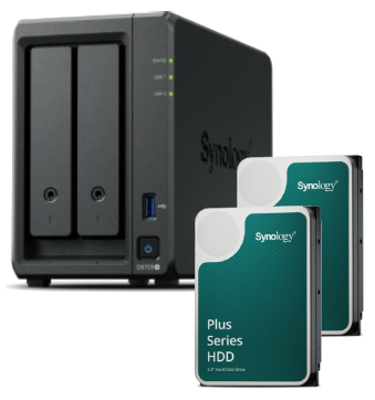 DS725+-2 baies avec 2 disques de 12To HAT3310-12T