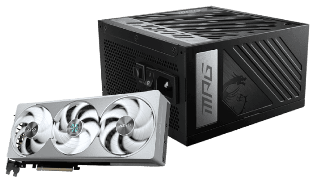 RTX 5080 AERO OC SFF 16G + MPG A1000GS PCIE5 Noir