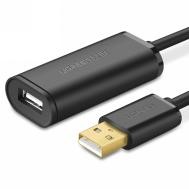 Câble USB-A Mâle vers USB-A Femelle/5m/Noir#