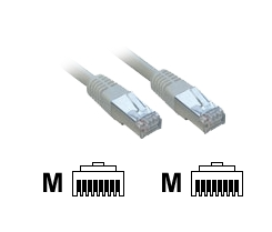 Câble RJ45 Cat.6 F/UTP (FTP) - 1m - Noir