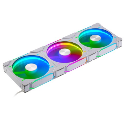 D30 PWM Regular Airflow D-RGB - Pack 3x140mm-Blanc