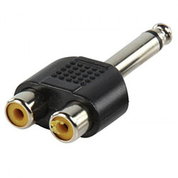 Adaptateur RCA mono mâle/mono femelle