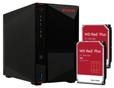 AS5402T - 2 baies avec 2 disques de 2To RED Plus