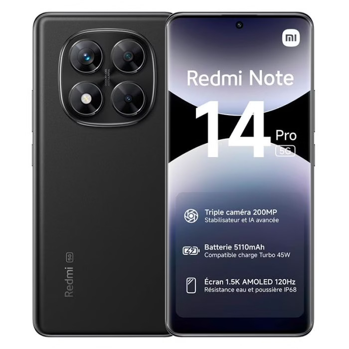 Redmi Note 14 Pro 5G 8GB - 256Go