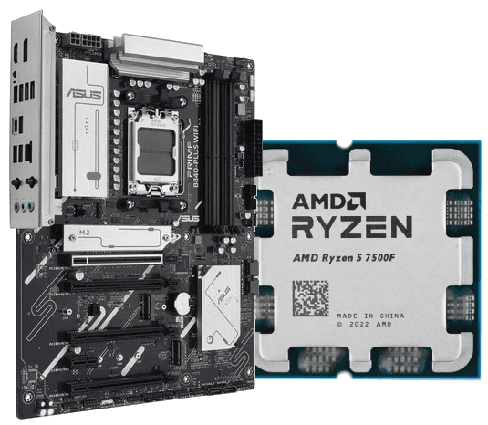 PRIME B840-PLUS WIFI + Ryzen 5 7500F tray