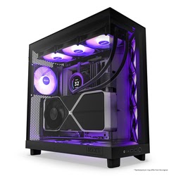 H6 Flow RGB Noir - MT/Sans alim/ATX