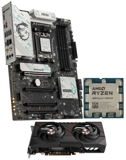 9060XT Pulse + 7800X3D + B850