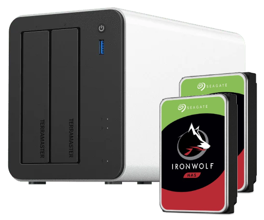 F2-425 Plus - 2 baies avec 2 disques de 12To