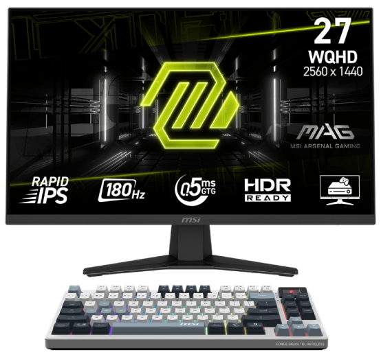 MAG 274QF 27" QHD/180Hz/F-IPS + clavier GK600 TKL