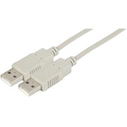 Cable USB2.0 A Male - USB A Male 1m 