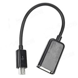 Cable Micro USB vers USB A Femelle pour Tablette