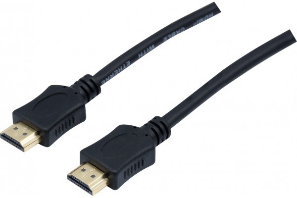 Cable HDMI HIGHSPEED avec ethernet - 0,5m Noir 