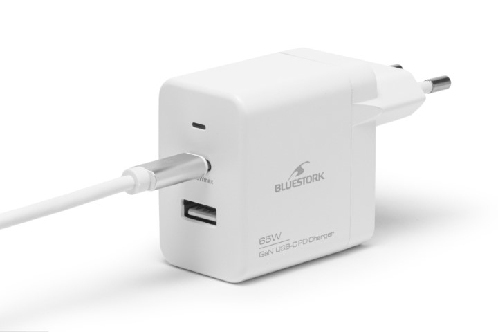 65W USB C - Blanc/Détachable#
