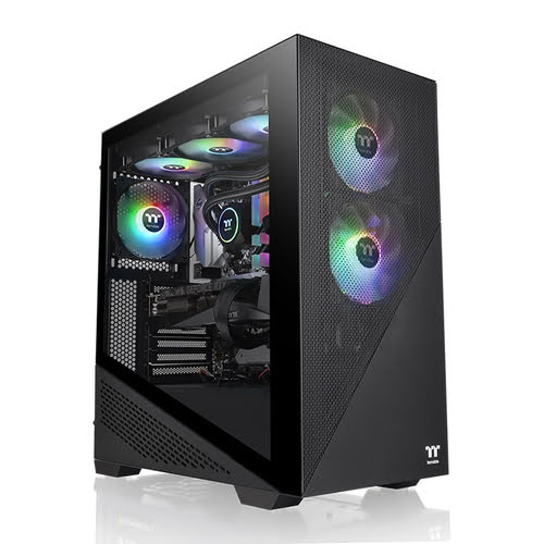 Divider 370 TG ARGB Black - MT/Sans Alim/ATX