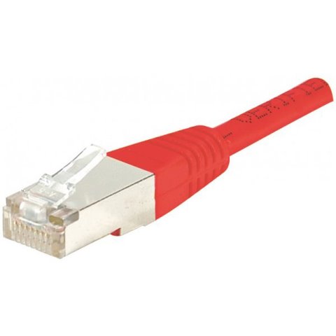 Câble RJ45 Cat5e F/UTP - 0.5m - Rouge#