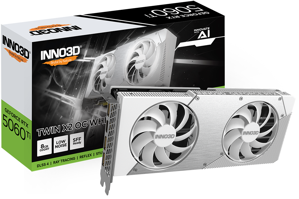 GEFORCE RTX 5060 Ti TWIN X2 OC WHITE 8GB