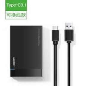 USB-C vers USB-A/2.5"SATA/10T/HDD/0.50m/Noir