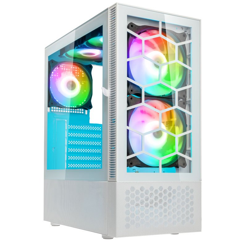 Observatory MX Glass ARGB Blanc - MT/Sans Alim/ATX