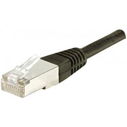 Patch RJ45 cat6 FTP 15cm Noir