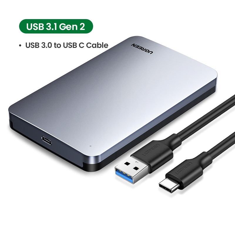 USB-C vers USB 3.0/HDD/SSD/2.5"SATA/6To/0.50m/Gris