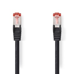 Cable RJ45 male/male - CAT6 S/FTP - Noir - 3m#