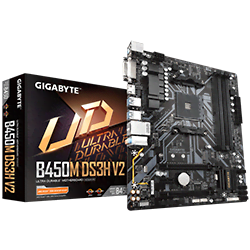 B450M DS3H V2 - B450/AM4/mATX-Seconde Vie-Etat Satisfaisant