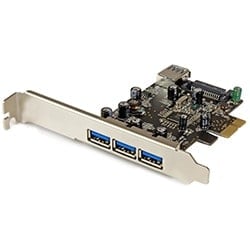 PCI-E 3 ports USB 3.0 + 1 int. USB 3.0 - PEXUSB3S4