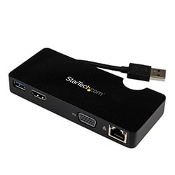 Dock USB3.0/1xHDMI ou VGA/RJ45 - USB3SMDOCKHV