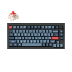 V1 Max QMK Knob RGB - Sans Fil/Noir/75%/Rouge#