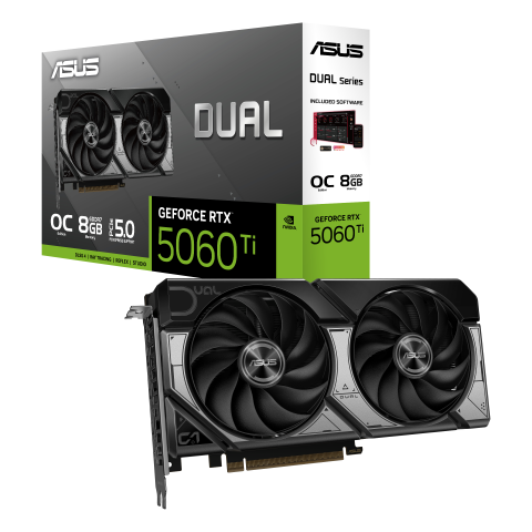 Dual GeForce RTX 5060 Ti 8GB GDDR7 OC Edition