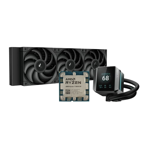 7800x3D Tray + Watercooling Mystique 360 LCD Noir