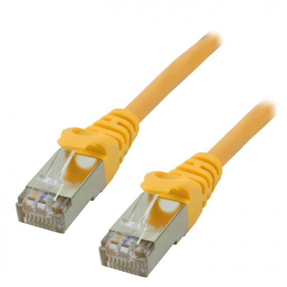 Câble RJ45 Cat5e U/UTP - 0.5m - Jaune#