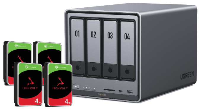 DXP4800 - 4 Baies avec 4 disques 4To