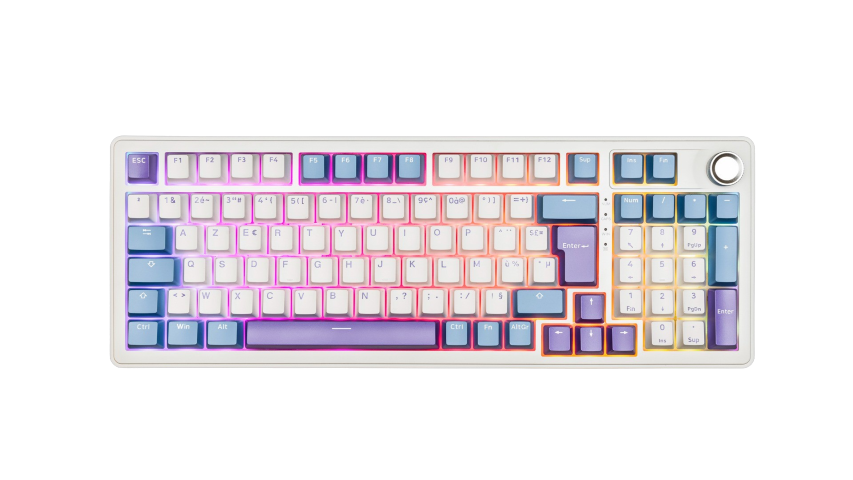 Keyz Elite 400 RGB Triple Mode - Blanc/Bleu
