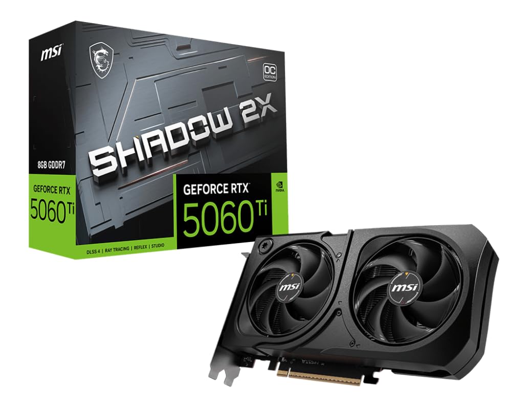 RTX 5060 Ti 8G SHADOW 2X OC PLUS OEM-Seconde Vie-Etat Satisfaisant