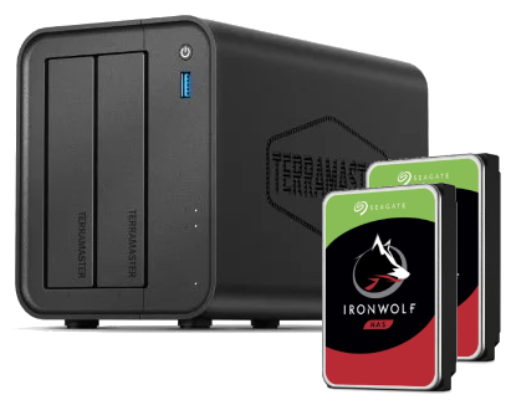 F2-425 - 2 baies avec 2 disques de 12To IronWolf