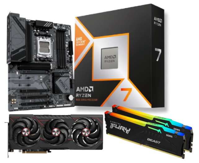 B650 EAGLE+Ryzen7 9800X3D+Beast 32Go RGB+RX9070 XT