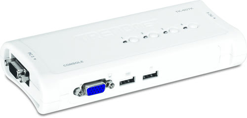 TK-407K - KVM 4 ports VGA-USB +cables