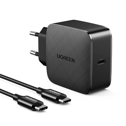 Chargeur mural 65W 2 ports USB-A/USBC+Câble USB-C