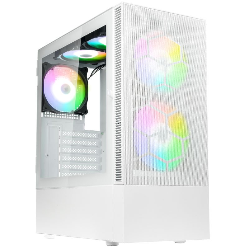 Observatory MX Mesh ARGB Blanc - MT/Sans Alim/ATX