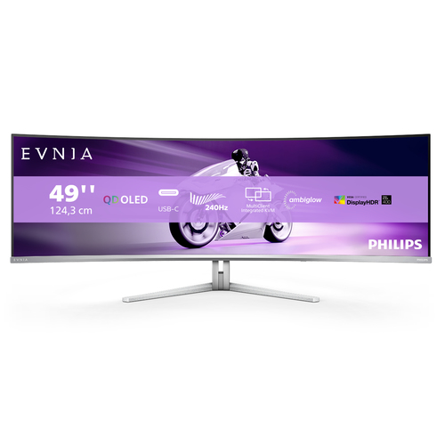 EVNIA 49" DQHD QD-OLED 240Hz/0.3ms/USB-C/Ambiglow#