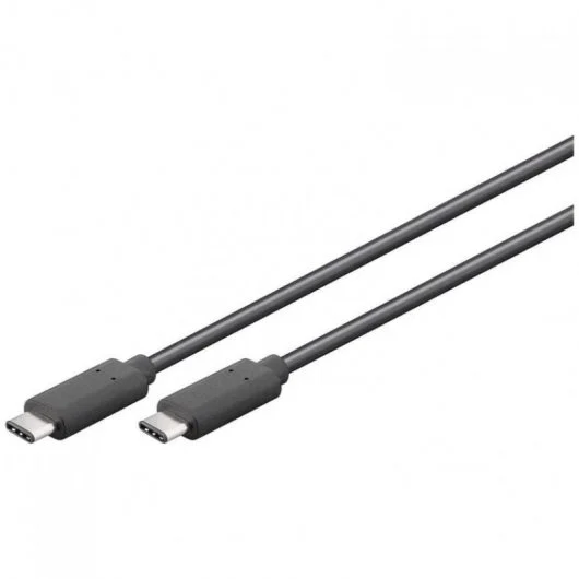 Câble USB-C 3.1 mâle/mâle - 1m - Noir#