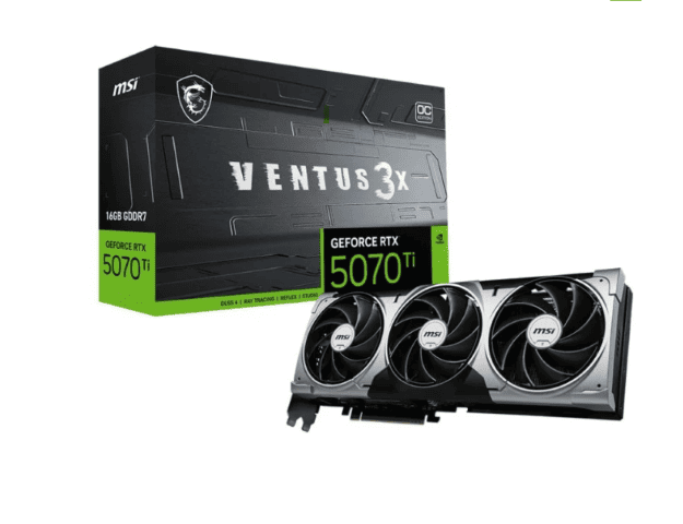 GeForce RTX 5070 Ti 16G VENTUS 3X OC-Seconde Vie-Très Bon Etat
