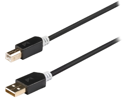 Câble USB-A/USB-B mâle/mâle - 2m - Anthracite#