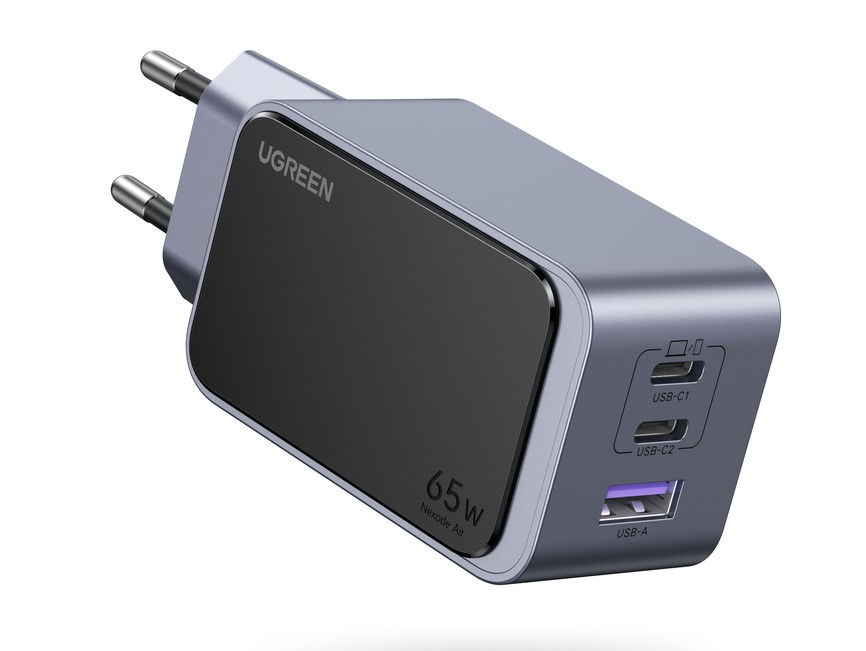 Chargeur Nexode S USB-A+2xUSB-C/65W/Gris