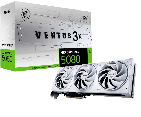 GeForce RTX 5080 16G VENTUS 3X OC WHITE