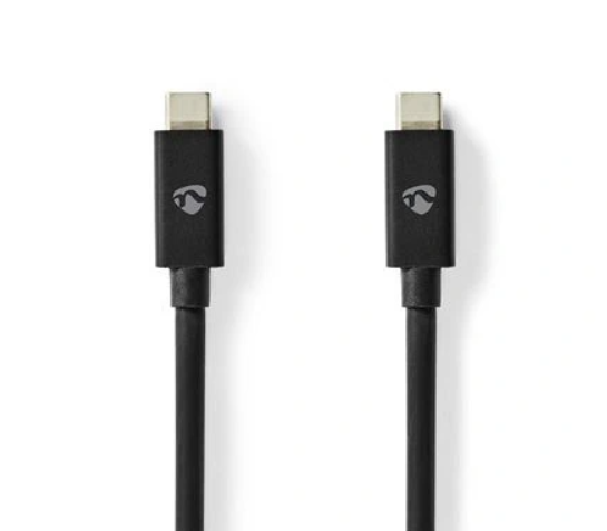 Câble USB-C 4.0 Mâle/Mâle 240W/8K60Hz - 1m Noir