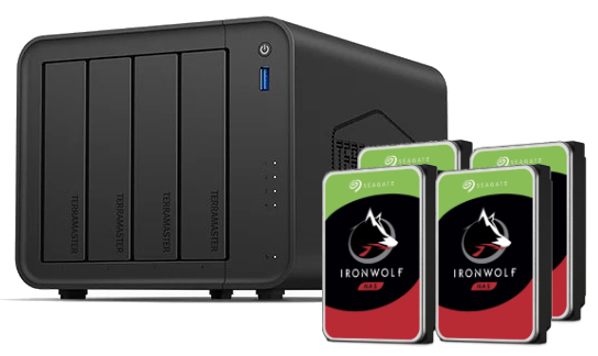 F4-425 - 4 baies avec 4 disques de 12To IronWolf
