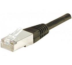 Cordon RJ45 CAT 6 F/UTP noir - 0,5 m#